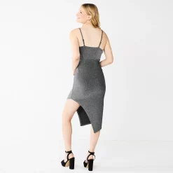 Juniors' Almost Famous Asymmetrical Hem Bodycon Dress 7 Juniors' Almost Famous Asymmetrical Hem Bodycon Dress -Teens shop 5686797 ALT