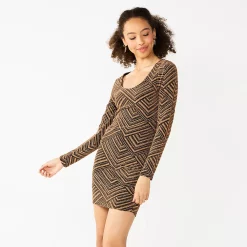 Juniors' Almost Famous Back Cutout Mini Dress
