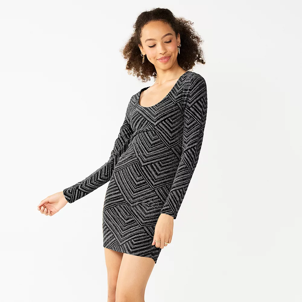 Juniors' Almost Famous Back Cutout Mini Dress 4 Juniors' Almost Famous Back Cutout Mini Dress - Image 2