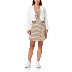 Juniors' WallFlower Cropped Cardigan & A-Line Mini Dress Set 9 Juniors' WallFlower Cropped Cardigan & A-Line Mini Dress Set -Teens shop 5690212 Olive Floral