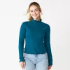 Juniors' SO® Cozy Mockneck Top -Teens shop 5703731 Mystery Teal