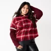Juniors' Plus Size SO® Fashion Flannel Shirt