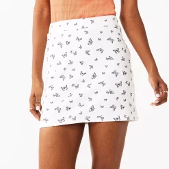 Juniors' SO® Slit Mini Skirt -Teens shop 5858586 White Butterfly