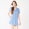 Juniors' SO® Collared Button Front Shirtdress -Teens shop 5858910 Blue Check