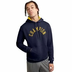 Men's Champion® Powerblend Fleece Hoodie -Teens shop 6120081 Athletic Navy