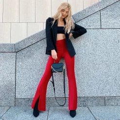 Juniors' SO® High-Rise Pull on Flare Pants -Teens shop 6120605 ALT2