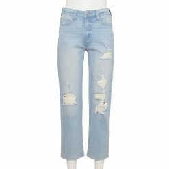 Juniors' SO® High-Rise Ankle Straight Jeans -Teens shop 6142390 Acid Light