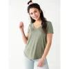 Juniors' SO® Favorite V-Neck Short Sleeve Tee -Teens shop 6142412 Galvanized Green