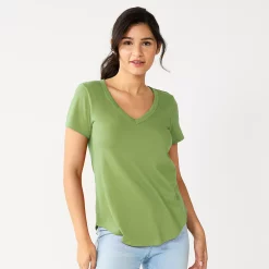 Juniors' SO® Favorite V-Neck Short Sleeve Tee -Teens shop 6142412 Walace Green