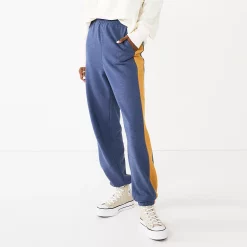 Juniors' SO® Oversized High-Rise Boyfriend Joggers -Teens shop 6142521 Blue Colorblock