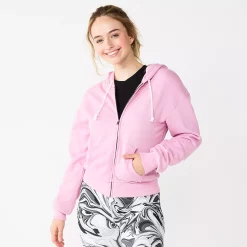 Juniors' SO® Favorite Long Sleeve Zip-Up Hoodie 12 Juniors' SO® Favorite Long Sleeve Zip-Up Hoodie -Teens shop 6171409 Stella Purple