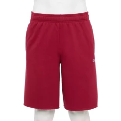 Men's Champion® 10-Inch Powerblend Fleece Shorts -Teens shop 6196551 Cranberry Tart